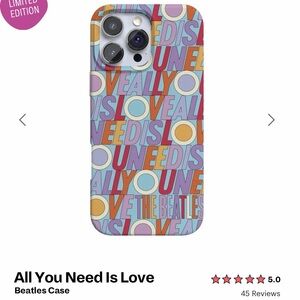 The Beatles 'All You Need Is Love' Multicolor Phone Case